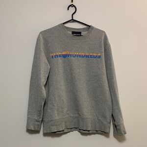 The Hundreds Gray Crewneck with Colorful Logo